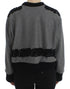 Dolce & Gabbana Gray Black Lace Wool Cashmere Sweater